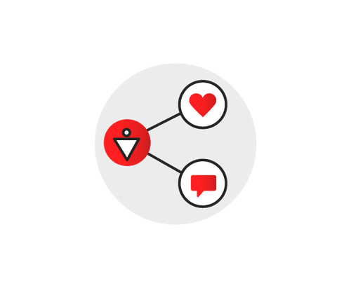 Media and Social Media background check icon